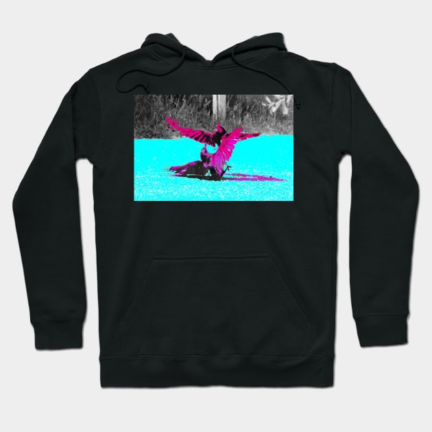 Crows in the power struggle / Swiss Artwork Photography Hoodie by Wolf Art / Swiss Artwork Photography